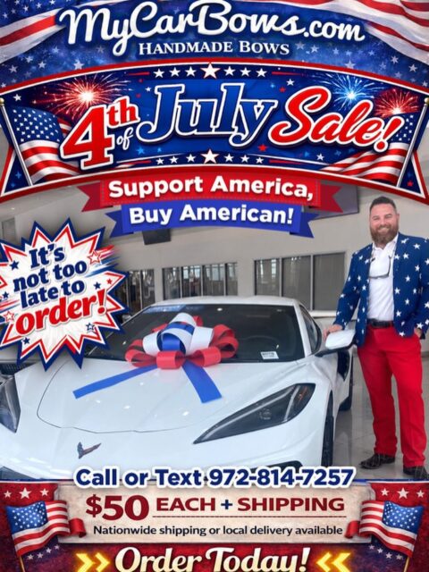 ✨ Hey Patriotic People! ❤️🤍💙
We’re still taking orders for our festive red, white, and blue bows! 🇺🇸✨ Add a little extra fireworks to your showroom this holiday season with American made bows. 🎆  Jacq and Jake are delivering all week, help us meet our goal!
Send us a message to get yours before they’re gone! ❤️🤍💙