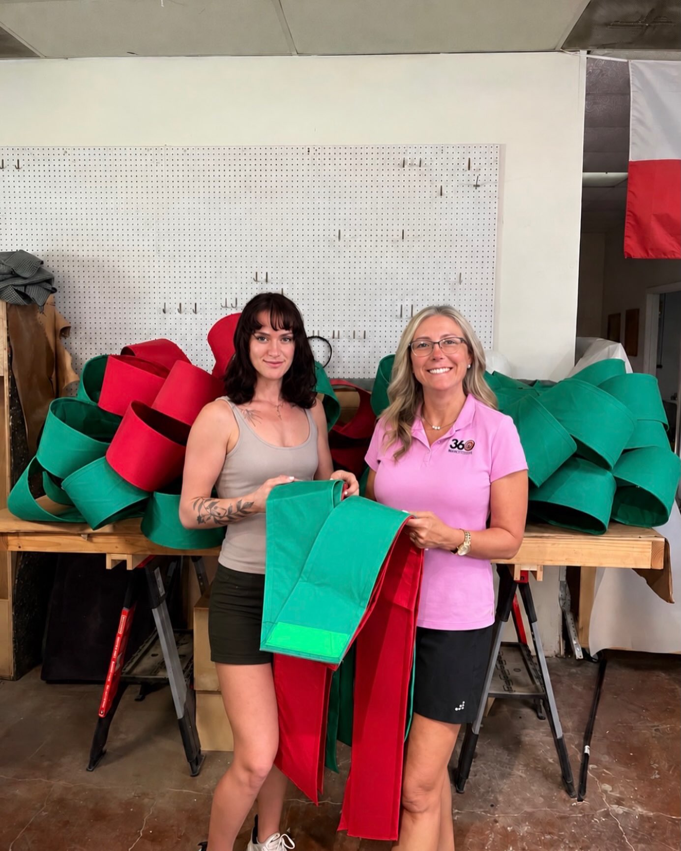 Lydia did a beautiful job on our last batch of bows for Christmas!! Assembly tomorrow then deliveries begin! We will have 2 extra Green available if anyone is interested!